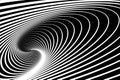 Spiral whirl movement. Abstract op art background.