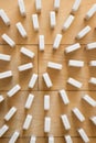 Spiral of White Dominoes