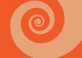 Spiral white orange background smooth pallete Royalty Free Stock Photo