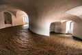 Spiral wide corridor in Round Tower or Rundetaarn in Copenhagen, Denmark Royalty Free Stock Photo