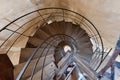 The spiral wooden stairs Royalty Free Stock Photo