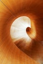 Spiral wooden stairs in Toronto Royalty Free Stock Photo