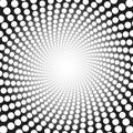Spirale Pattern White Dots Tube Infinity