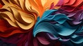 Spiraling Colors: Abstract Swirls Unleash a Vivid Palette Royalty Free Stock Photo