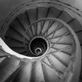 Spiraling stairs Royalty Free Stock Photo