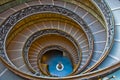 Spiraling stairs in Vatican Royalty Free Stock Photo