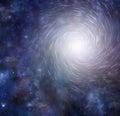 Spinning starlight deep space spiritual background Royalty Free Stock Photo