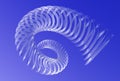 Spiralling vortex in blue sky Royalty Free Stock Photo