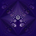 Spirals and diamond pattern purple violet gray