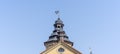 Spire of the castle tower of Nesvizh Castle, Belarus. Medieval castle and palace. Heritage concepts. Royalty Free Stock Photo