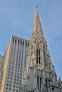 Spire  of  Saint Patrick cathedral, New York Royalty Free Stock Photo