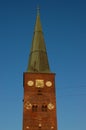 Spire on tower of Aarhus Cathedral Royalty Free Stock Photo