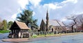 A Spired Village Church With Lychgate In England UK Royalty Free Stock Photo