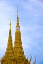 Spires Of Cambodian Royal Palace Building