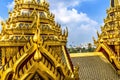 Spires Cityscape Loha Prasat Hall Wat Ratchanaddaram Worawihan Bangkok Thailand