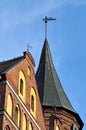 Spires of Koenigsberg Cathedral. Kaliningrad, Russia Royalty Free Stock Photo