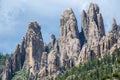 Spires rock formations along the Needles Highway in Custer State Park South Dakota Royalty Free Stock Photo