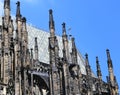 Spires of Saint Vitus Cathedral in Prague Royalty Free Stock Photo