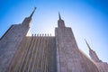 Spires of the Washington DC Mormon Temple in Kensington, Maryland.