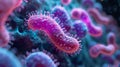 Spirillum Minus Ratbite Fever Bacteria Under Microscope AI Generated