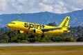 Spirit Airbus A320 airplane Medellin airport in Colombia