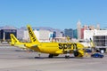 Spirit Airbus A320neo airplane at Las Vegas airport in the United States