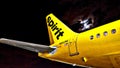 Spirit airlines and moonshot Royalty Free Stock Photo