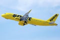 Spirit Airlines plane taxiing in Los Angeles Airport LAX
