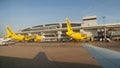 Spirit Airplanes at DFW airport