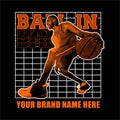 Spirit Basketball Ball In Vector Illustration Royalty Free Stock Photo