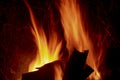 Hot fires and fires at night Royalty Free Stock Photo