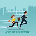 Spirit Of Competition Urban Poster