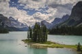 Spirit Island, Jasper National Park, Canadian Rockies, Maligne L Royalty Free Stock Photo