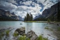 Spirit Island, Jasper National Park, Canadian Rockies, Maligne L Royalty Free Stock Photo