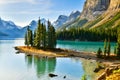 Spirit Island in Maligne Lake,Canada