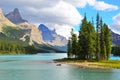 Spirit Island, Maligne Lake, Rocky Mountains, Canada Royalty Free Stock Photo