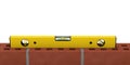 Spirit level tool construction precision measure Royalty Free Stock Photo