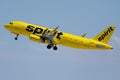 Spirit plane taking off from Las Vegas Airport LAS