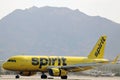 Spirit plane taking off from Las Vegas Airport LAS