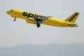 Spirit plane taking off from Las Vegas Airport LAS