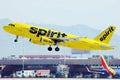 Spirit plane taking off from Las Vegas Airport LAS