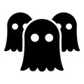 Spirits Ghosts icon black color vector illustration image flat style