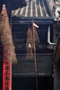 spiritual atmosphere in a chinese pagoda in new year