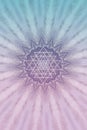 Spiritual background with sri yantra symbol and mandala