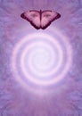 Spiritual Butterfleyes spiral message template