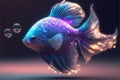 Unique Iridescent Cosmic fish