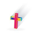 Spiritual cross vector