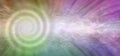 Spiritual energy spiral multicoloured background Royalty Free Stock Photo