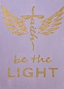 Spiritual guidance, Angel wings of light and love, canvas Royalty Free Stock Photo