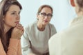 Spiritual guide talking with women